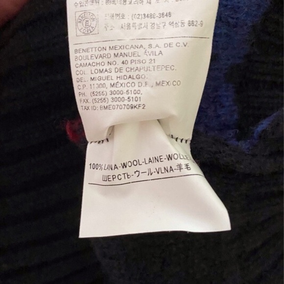 Vintage 100% Wool Nordic Style Knit Zip Up Sweater XL - Picture 8 of 11